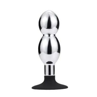 Anal Plug With Suction Cup-Two Balls koop je bij Speelgoed voor Volwassenen