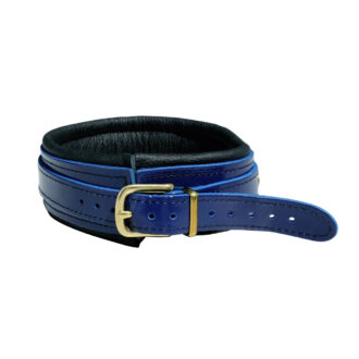 Blue Leather Collar koop je bij Speelgoed voor Volwassenen