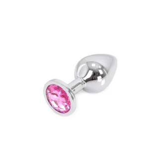 Buttplug Aluminium Pink Medium koop je bij Speelgoed voor Volwassenen