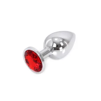 Buttplug Aluminium Red Large koop je bij Speelgoed voor Volwassenen