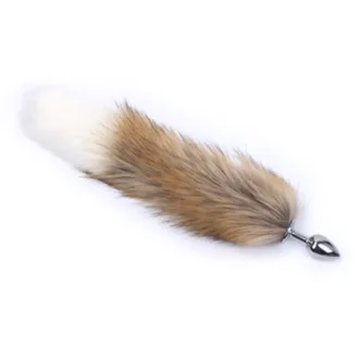 Fox Tail Plug Brown & White - Short koop je bij Speelgoed voor Volwassenen