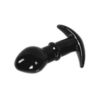 Glass Buttplug Black  Handle koop je bij Speelgoed voor Volwassenen