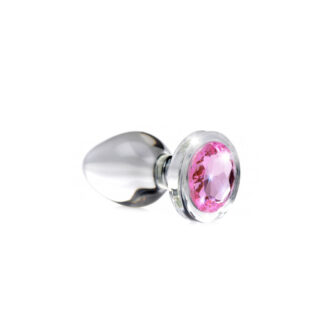 Pink Gem Glass Anal Plug - Medium koop je bij Speelgoed voor Volwassenen