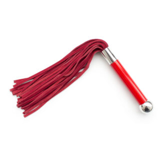 Red Flogger With Acrylic Handle koop je bij Speelgoed voor Volwassenen