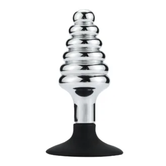 Ribbed Anal Plug With Suction Cup koop je bij Speelgoed voor Volwassenen