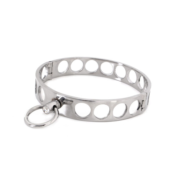 Steel Collar Open Circles L 13.5 cm koop je bij Speelgoed voor Volwassenen