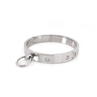 Steel Collar with Gems L 13.5 cm koop je bij Speelgoed voor Volwassenen