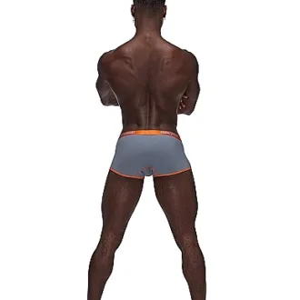 Male Power Grijs / oranje mini short - Afbeelding 2