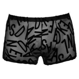 Zwarte Short met Voelbare Trendy Letterprint - Afbeelding 6