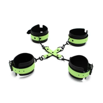 Glow In The Dark Cuffs Hogtie 3 Set koop je bij Speelgoed voor Volwassenen