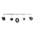 Spreader Bar deluxe set - Black Leather van Kiotos Steel, GTIN: 8719497531202