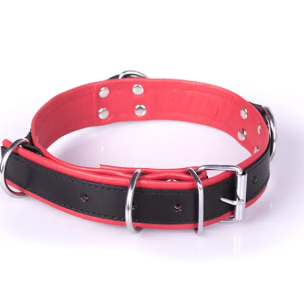 Deluxe Bondage Collar - Black & Red van Kiotos Steel, GTIN: 8718969406475