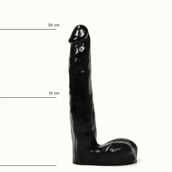 All Black Zwarte Dildo Model AB04 van All Black, GTIN: 5420044200443