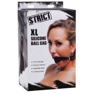 XL 2 Inch Silicone Ball Gag van Strict, GTIN: 848518024152