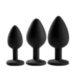 3 Plugs Set Elegant Black van Lang Loys, GTIN: 8436572923195