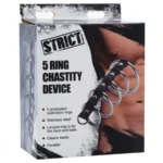 5 Ring Chastity Device van Strict, GTIN: