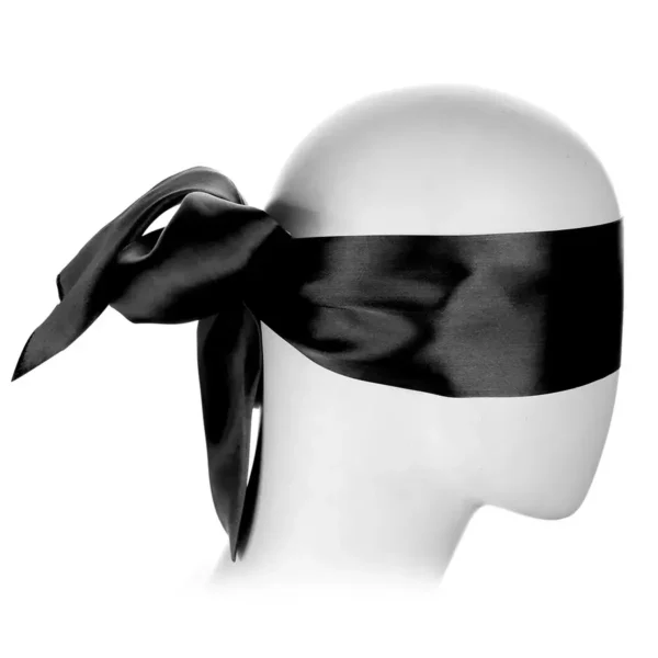 Black Blindfold Satin Look van Kiotos Leather, GTIN: 8719497539970