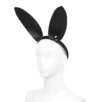 Black Leather Bunny Ears Headband van Kiotos Leather, GTIN: 8719497539956