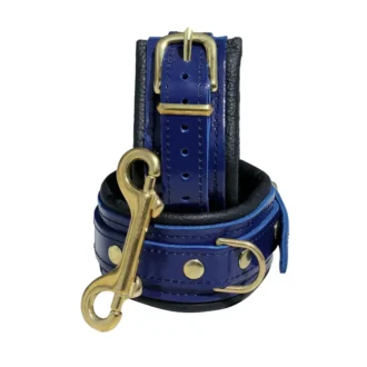 Blue Leather Anklecuffs van Kiotos Leather, GTIN: 8720246447521