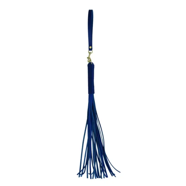 Blue leather whip with handle van Kiotos Leather, GTIN: 8720246447613