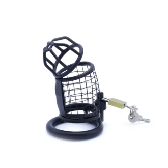 Chastity Cage Squares Black van Kiotos Steel, GTIN: 8720246446548