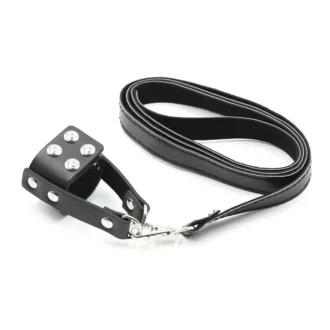 Cock Ring with Leather Leash van Kiotos Leather, GTIN: 8720246445046