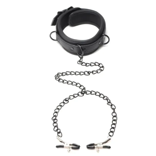 Collared Temptress Collar with Nipple Clamps van Master Series, GTIN: