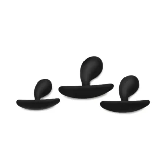 Dark Droplets 3 Piece Curved Silicone Anal Trainer Set van Master Series, GTIN: