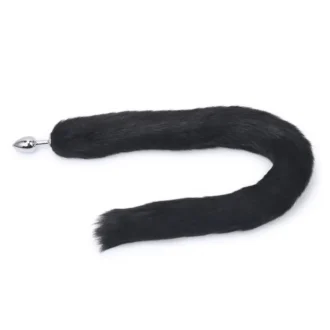 Fox Tail Plug Black Long van Kiotos BDSM, GTIN: 8719497537686