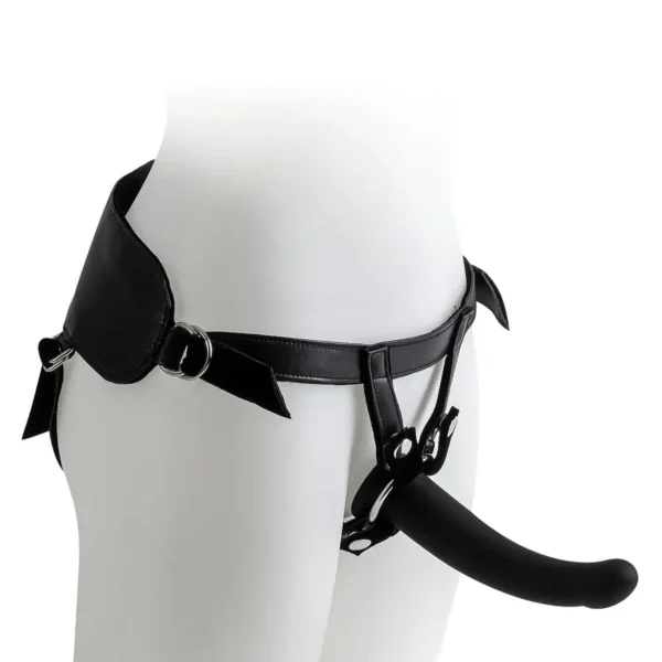 Harness with Black Dildo - Size L van Virgite, GTIN: 8436572921535