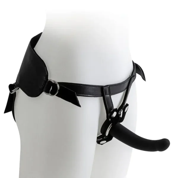 Harness with Black Dildo - Size M van Virgite, GTIN: 8436572921528