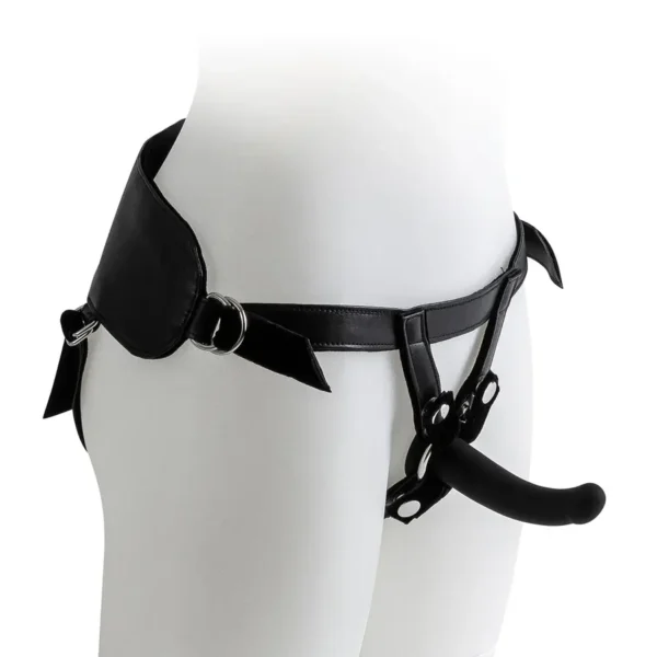 Harness with Black Dildo - Size S van Virgite, GTIN: 8436572921511