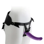 Harness with Purple Dildo - Size L van Virgite, GTIN: 8436572921573