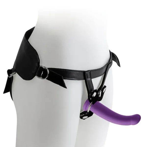 Harness with Purple Dildo - Size M van Virgite, GTIN: 8436572921566