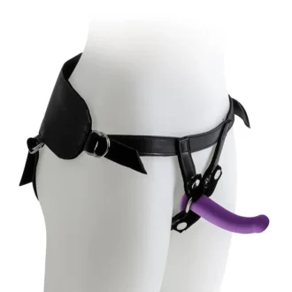 Harness with Purple Dildo - Size S van Virgite, GTIN: 8436572921559