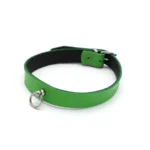 Leather Collar Mini O-Ring Green van Kiotos Leather, GTIN: 8720246448979