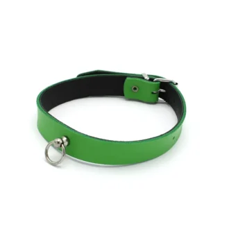 Leather-Collar-Mini-O-Ring-Green-134-KIO-0361-jpg_900x900