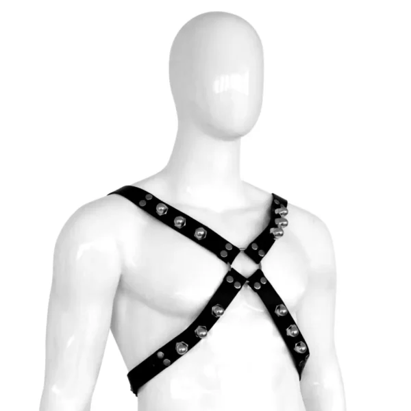 Leather Harness Spikey Nuts van Kiotos Leather, GTIN: 8720246449594