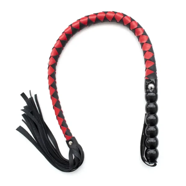 Mahogany Short Whip Black & Red van Kiotos Leather, GTIN: 8719497539796