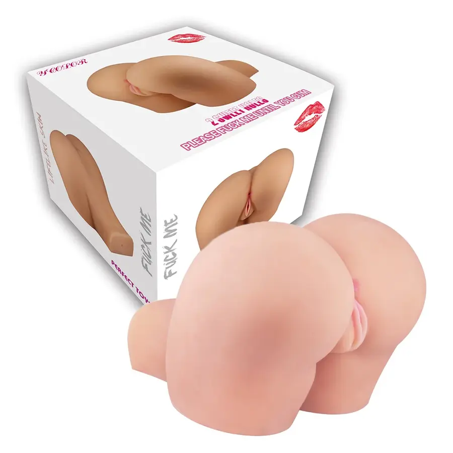Masturbator Flesh Double Hole XL van Perfect Toys, GTIN: 8720246442595