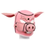 Neoprene Pink Pig BDSM Hood van Kiotos Leather, GTIN: 8720246446401