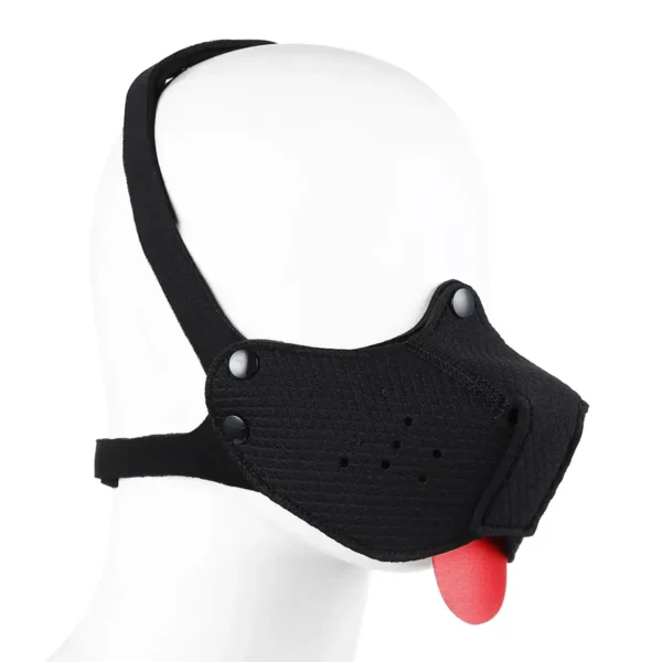 Neoprene Puppy Dog Black Mouth Mask van Kiotos BDSM, GTIN: 8720246444889