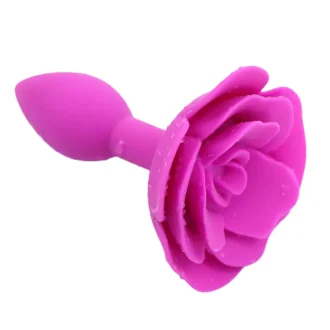 Pink Rose Silicone Anal Plug van Kiotos X Label, GTIN: 8720246445299