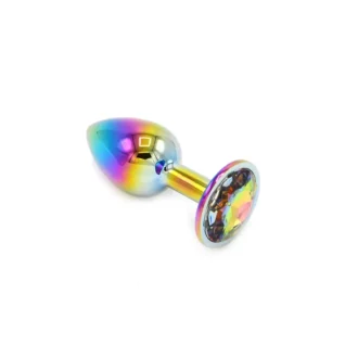 Rainbow Butplug with Gem S van Kiotos Steel, GTIN: 8720246443202