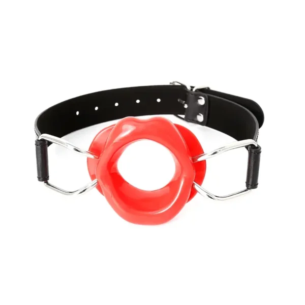 Red Open Mouth Gag van Kiotos Leather, GTIN: 8720246448481