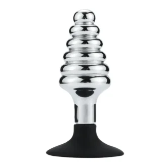 Ribbed Anal Plug With Suction Cup van Kiotos BDSM, GTIN: 8719497537501