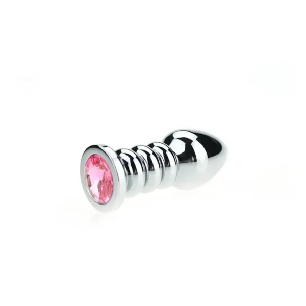 Ribbed Buttplug Pink van Kiotos Unisex, GTIN: 8719497538577