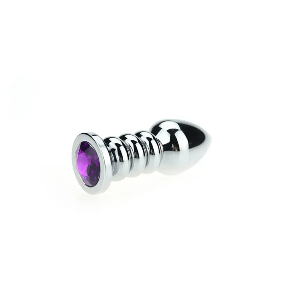 Ribbed Buttplug Purple Ribbed Buttplug Purple van Kiotos Unisex, GTIN: 8719497538553