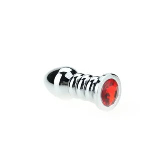 Ribbed Buttplug Red van Kiotos Unisex, GTIN: 8719497538539