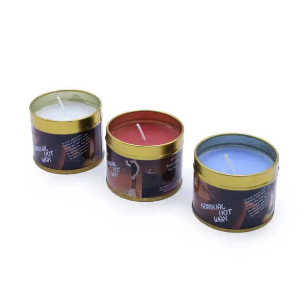 Sensual Hot Wax Candle set White/Red/Blue van Kiotos BDSM, GTIN: 8720246446968